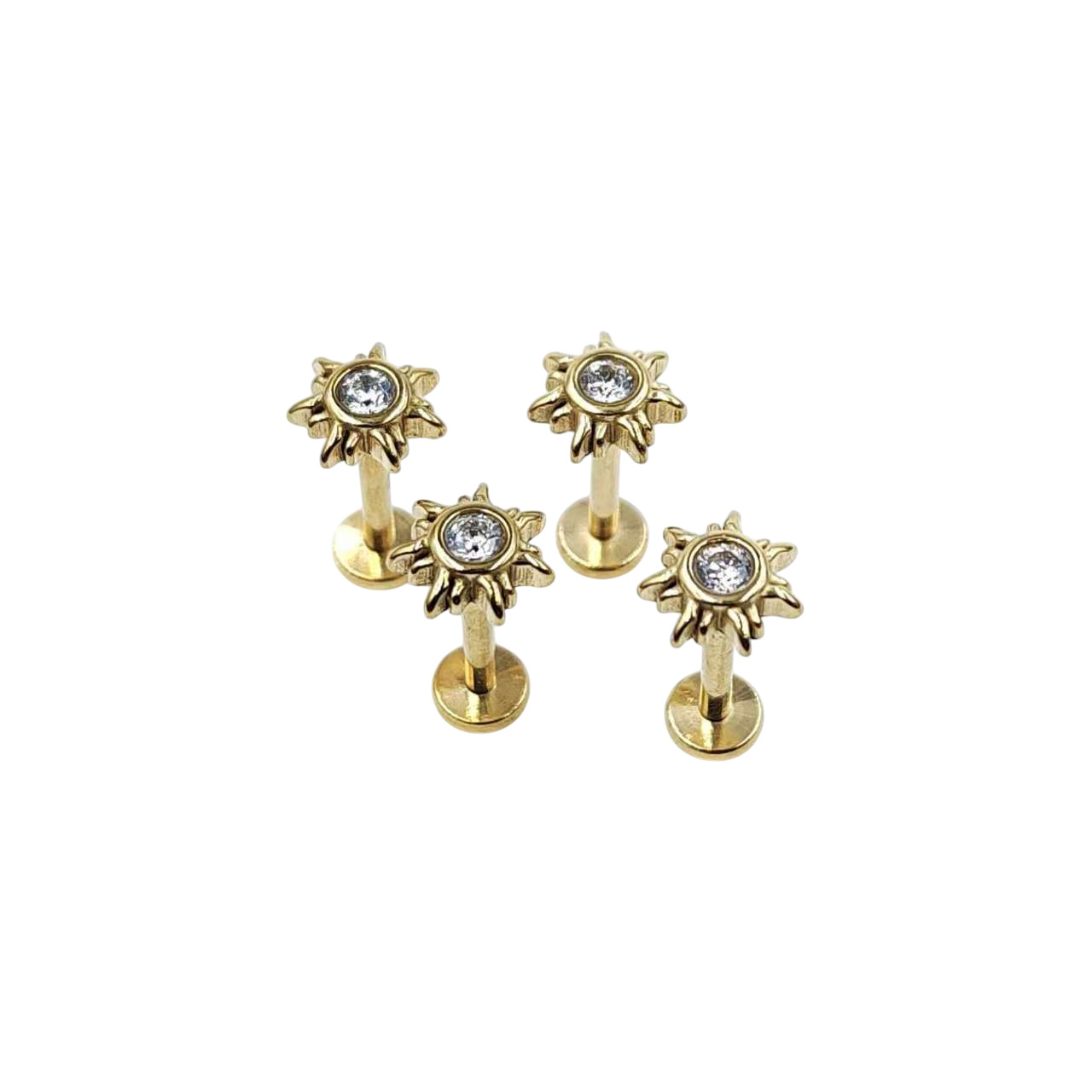 Piercing acier soleil