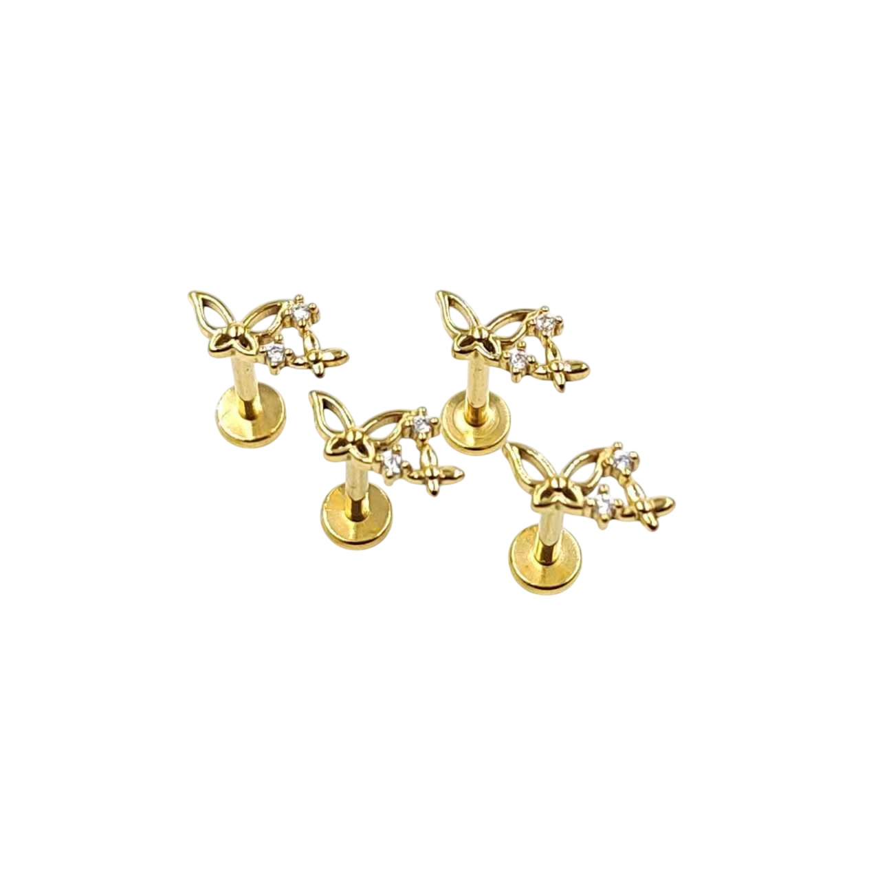 Piercing acier papillon