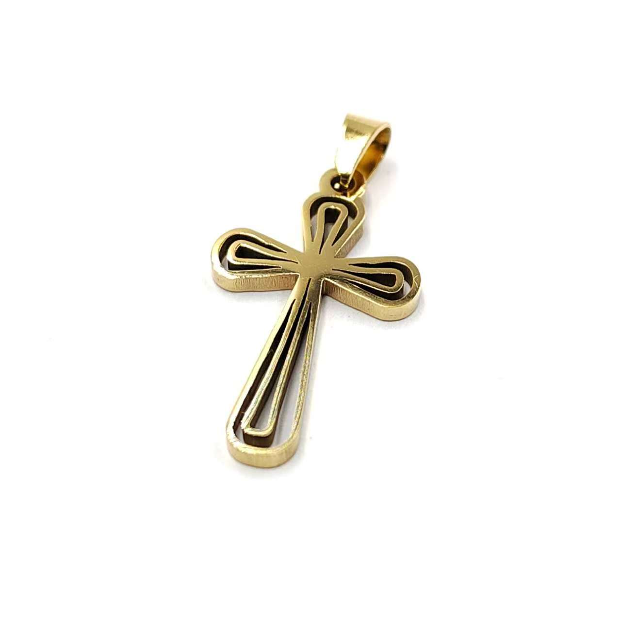 Pendentif croix arrondie