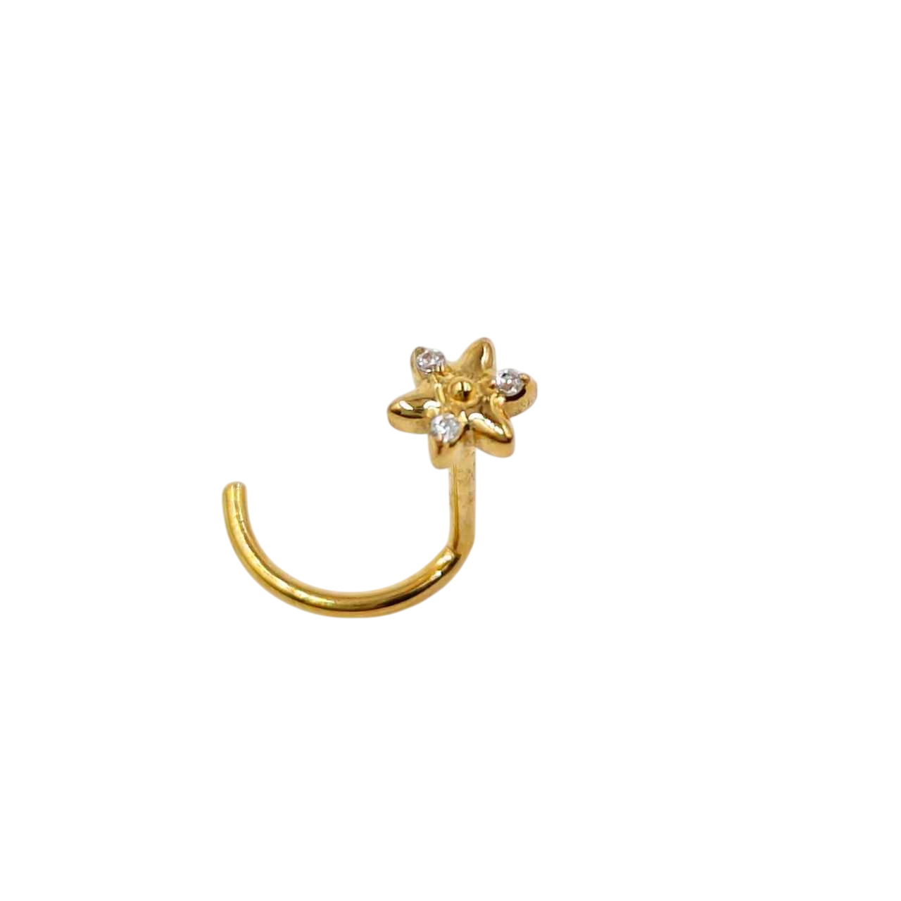 Piercing titane nez fleur