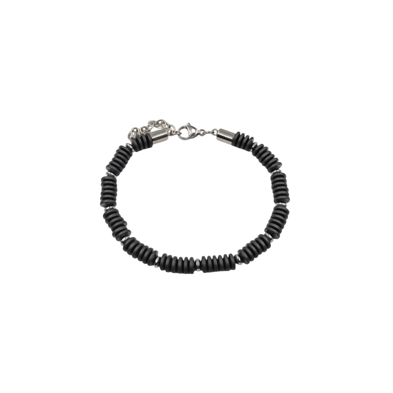 Bracelet pierre hématite mate