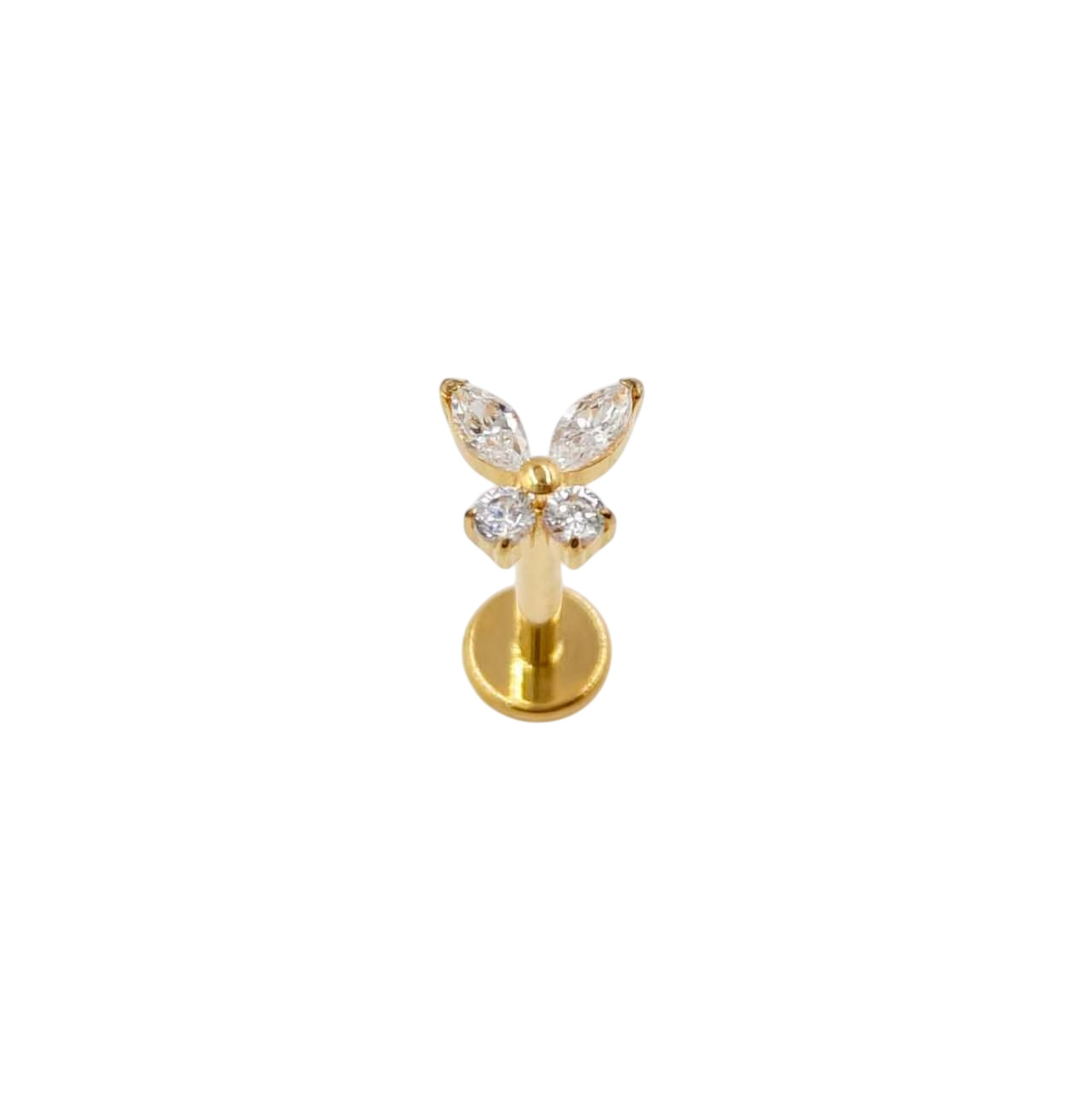 Piercing titane papillon