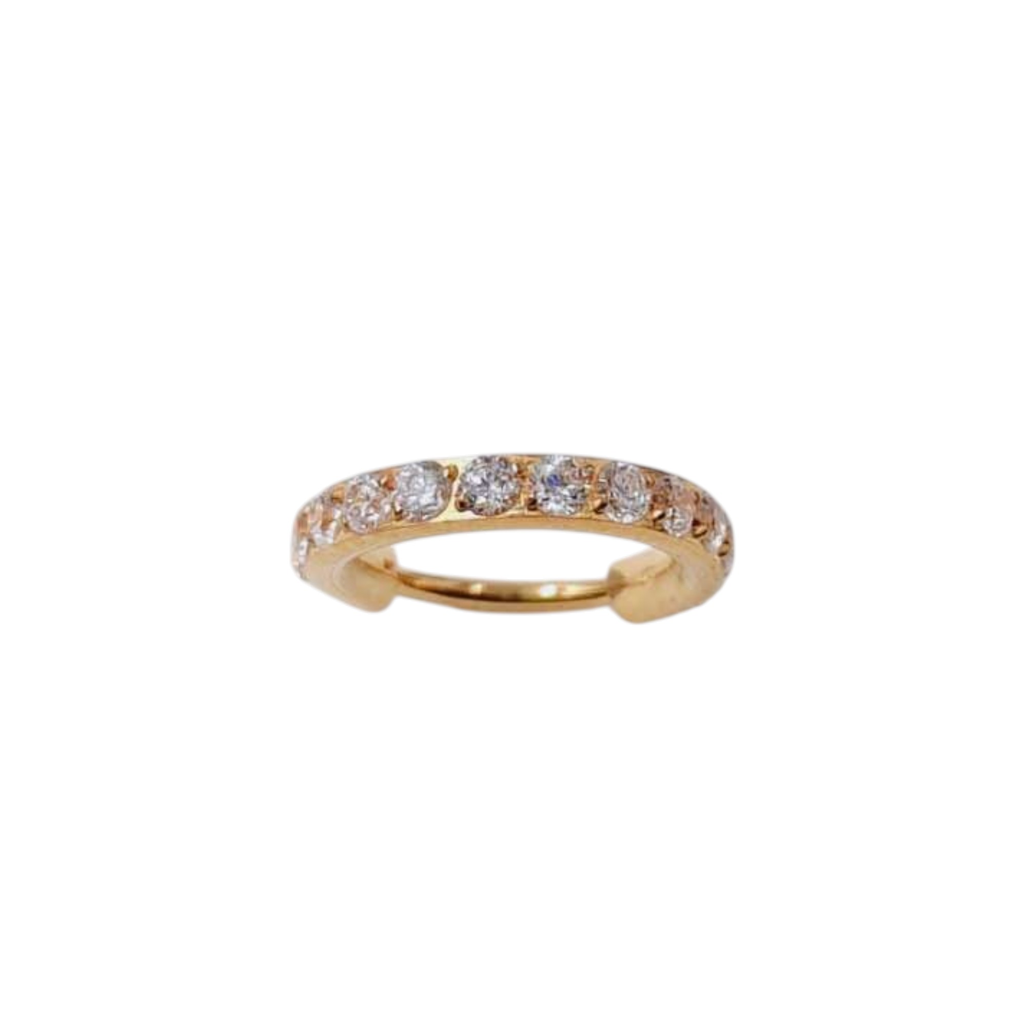 Anneau titane 1,2 mm – Zircon 2,0 mm