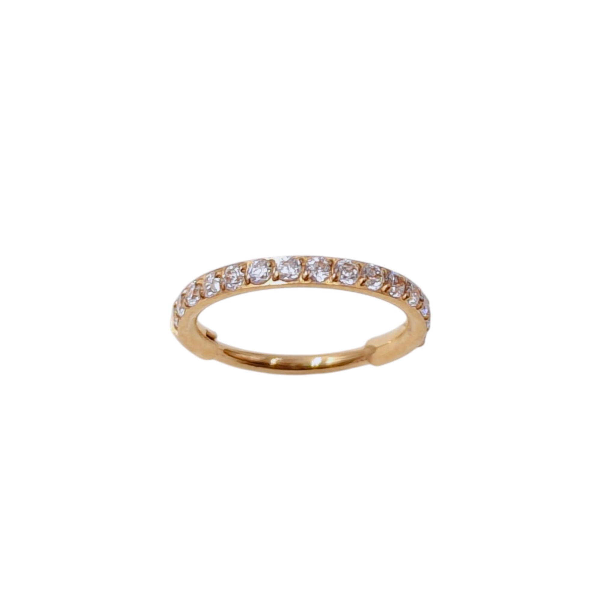 Anneau titane nez 0,8mm – Zircon 1,2mm